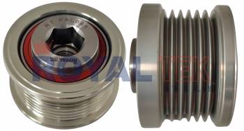 POLEA ALTERNADOR ROYALTEK TOYOTA. HI-ACE IV 2.4 D-4D HILUX SW4 3.0 PICKUP 3.0 / DIAMETRO INTERNO 58 / DIAMETRO EXTERNO 64.4 / ALTURA 39.7 / 7 CANALES --- OEM 0210401070 1042103410 270600L20 274150L030 2741530020 F567525 236763 5509